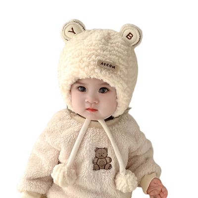 金顶冠毛绒帽保暖护耳