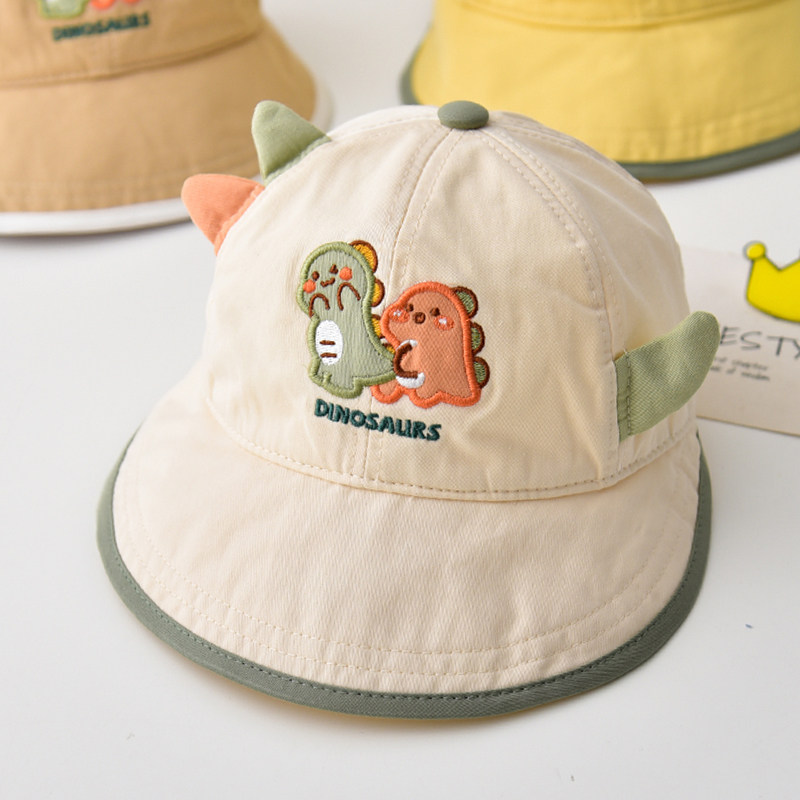 儿童帽子春秋款恐龙透气大帽檐鸭舌帽男女宝宝遮阳防晒渔夫帽幼儿,童装/婴儿装/亲子装,帽子,淘宝优惠券,粉丝福利购,淘宝优惠卷