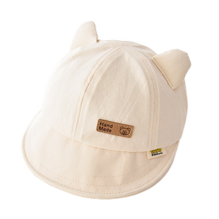 婴儿帽子春秋薄款棒球帽新生儿鸭舌帽男童女童遮阳夏天宝宝防晒帽