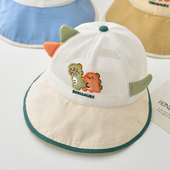 儿童帽子夏季 薄款 透气网眼鸭舌帽男孩女宝宝婴儿遮阳防晒太阳帽潮