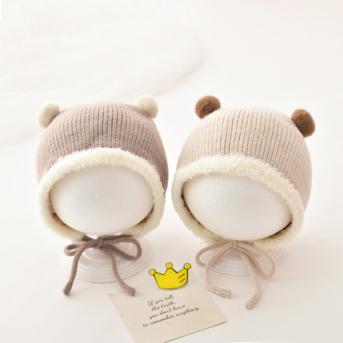 金顶冠毛绒帽保暖御寒