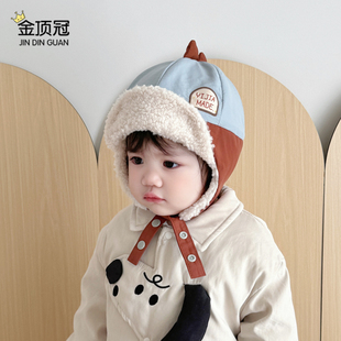 宝宝帽子可爱冬季雷锋帽小幼童护耳帽加厚保暖新款卡通婴童防风帽
