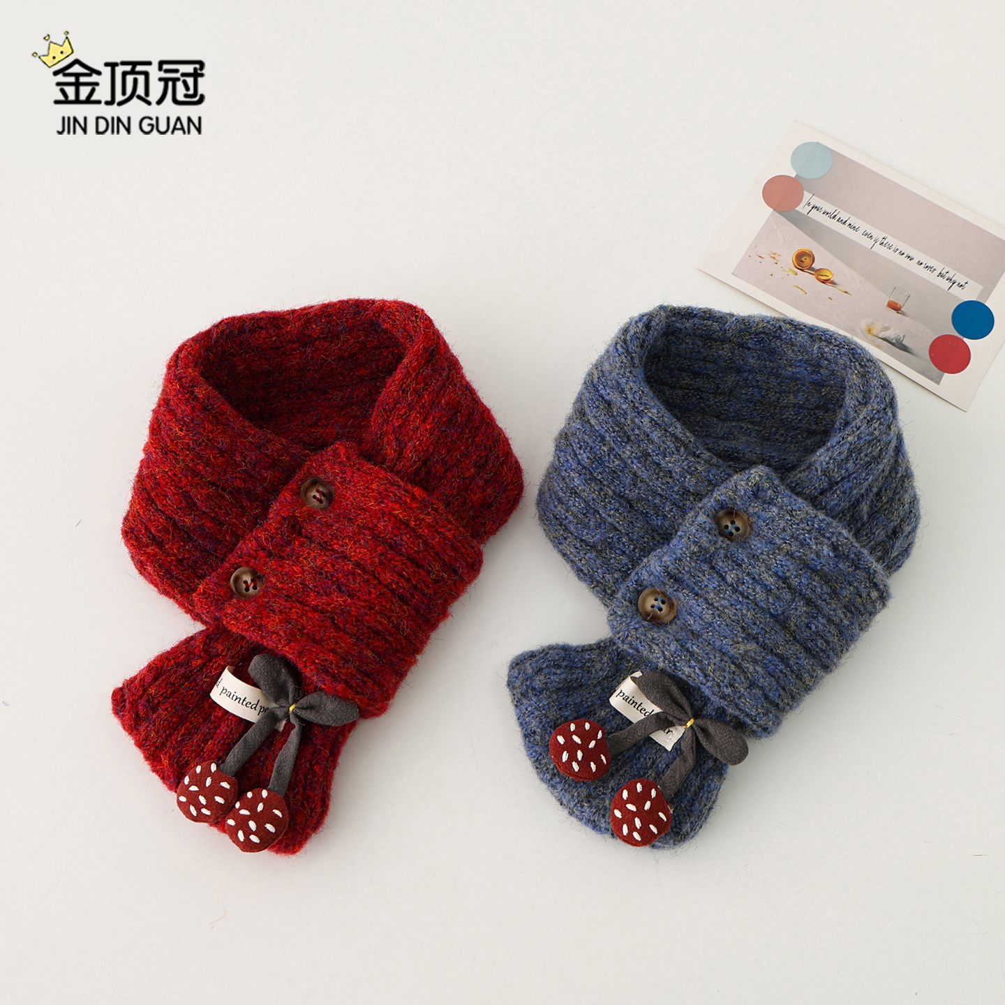 儿童围巾秋冬季保暖防风