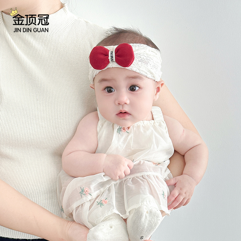 婴儿发带护囟门帽夏季薄款