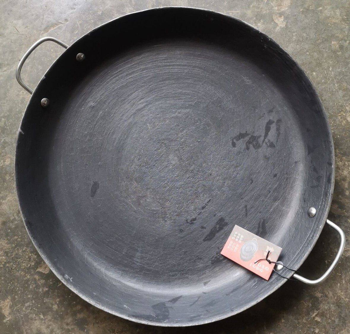 贵州烙锅的锅凹底平底生铁铸铁炸土豆加厚罗锅家用商用电磁炉能用