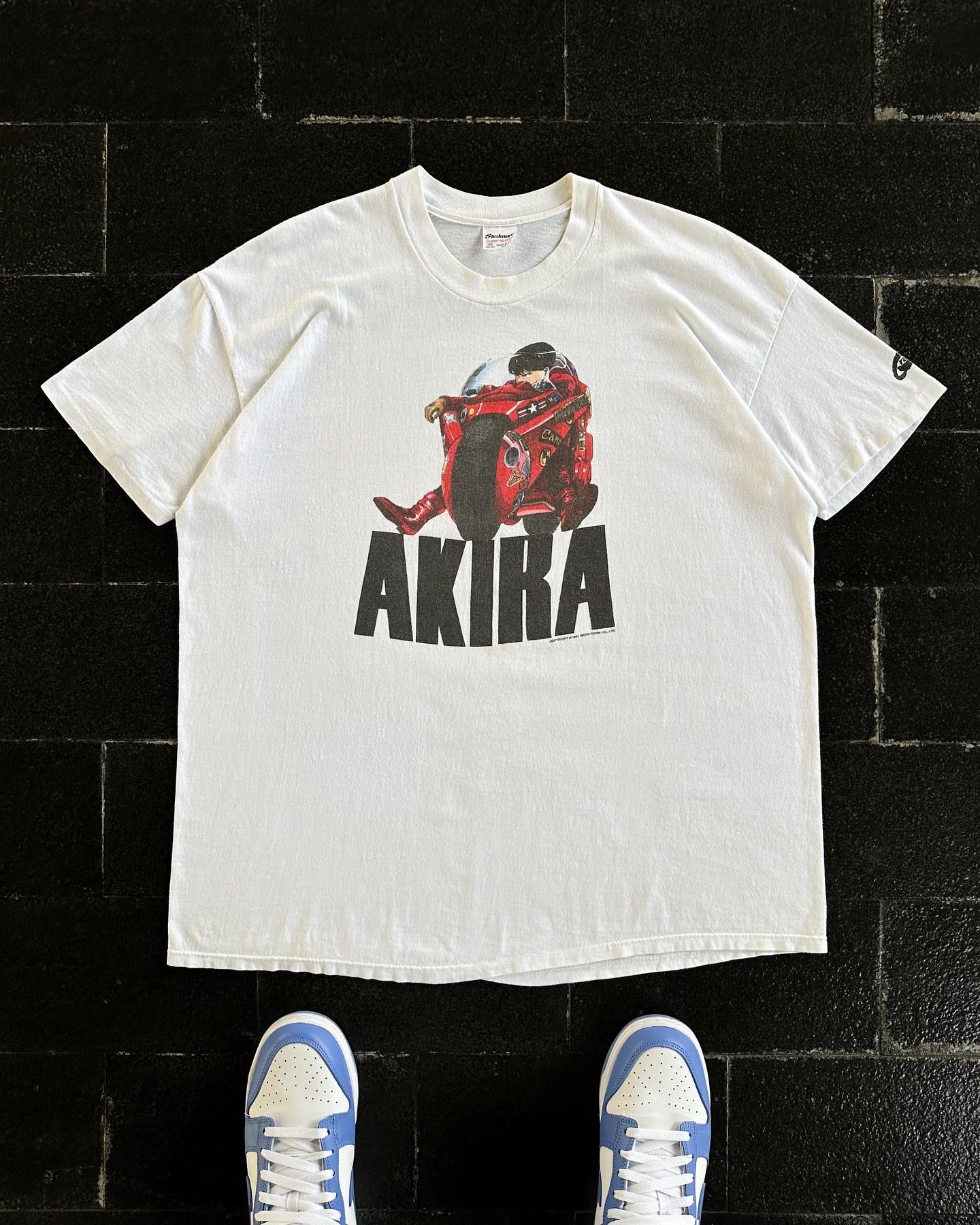 1988年阿基拉AKIRA动画片联名日系复古潮牌vintage男女棉宽松T恤