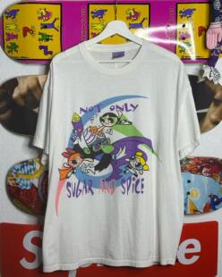 Powerpuff Girls插画趣味涂鸦短袖T恤二次元飞天小女警半截袖超火