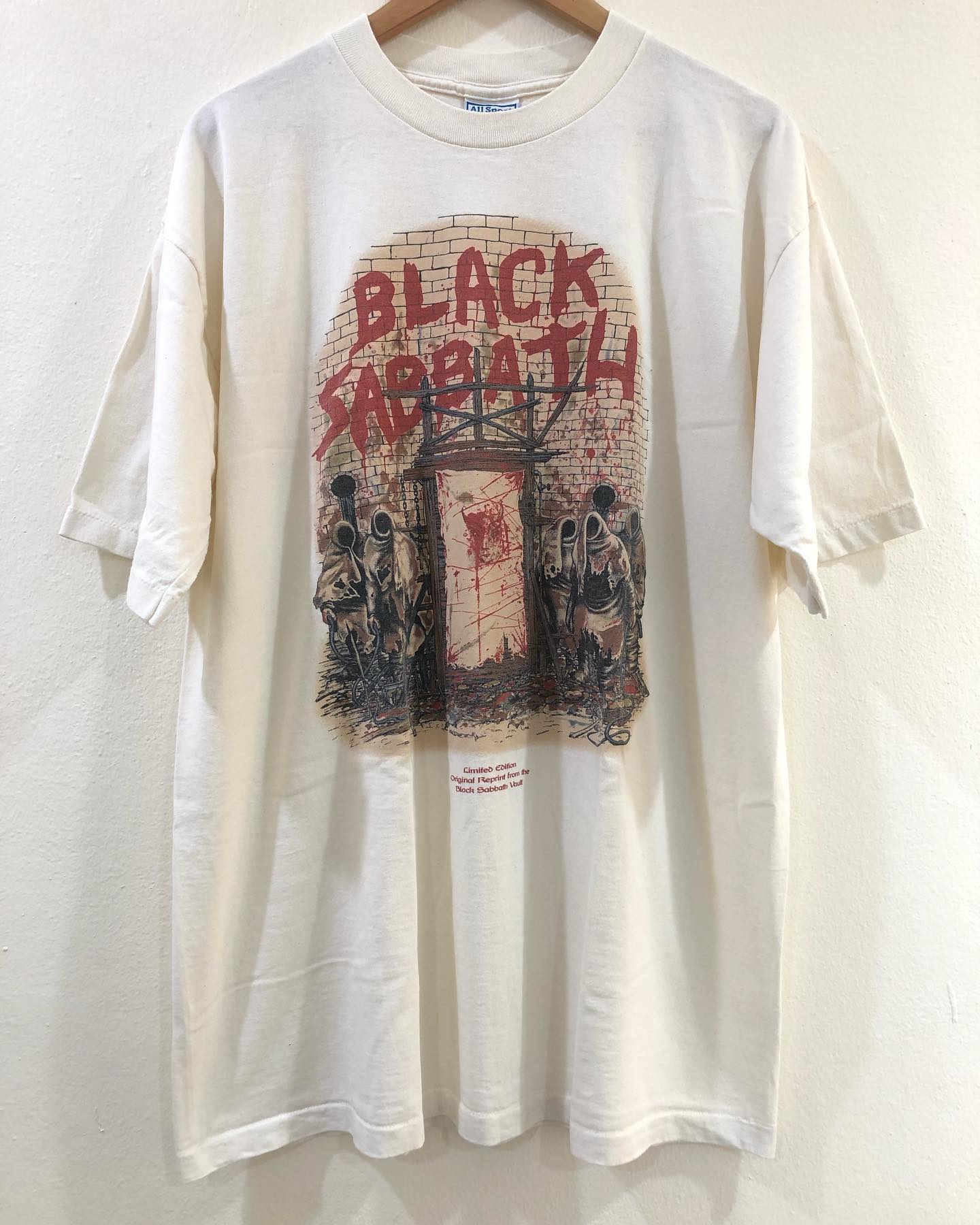 Black Sabbath黑色安息日摇滚乐队短袖T恤美式古着 vintage金属乐