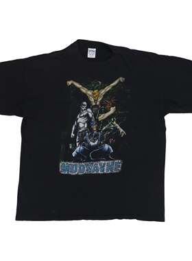 美式古着Vintag 设计感大码短袖T恤Mudvayne Shirt休闲垂感流行