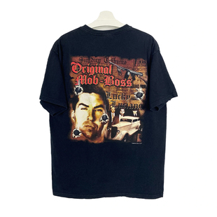 Lucania查理卢西安诺短袖 美式 古着vintage Salvatore 夏 T恤加大码