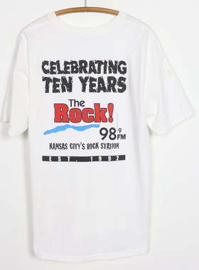 美式古着Vintag 摇滚盛宴的十年颓废短袖T恤The Rock Rockfest