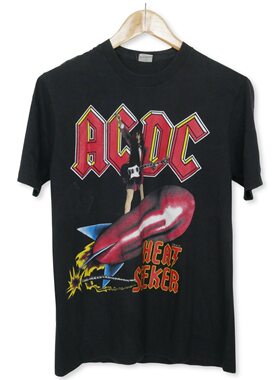 美式古着vintage ACDC乐队复古风潮牌高街宽松短袖T恤摇滚乐队tee