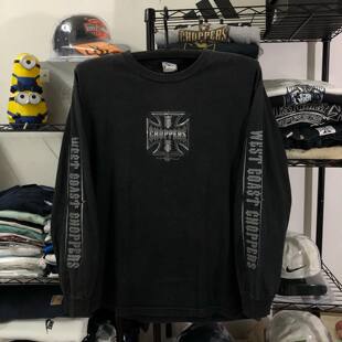 美式古着Vintage无性别超火休闲长袖T恤嘻哈高街美潮hiphop街头