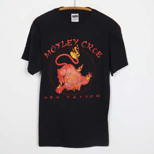 美式古着Vintage 新纹身重金属大码短袖T恤宽松休闲Motley Crue