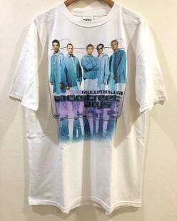 Boys乐队大码 后街男孩Backstreet 休闲短信T恤 古着Vintage 美式