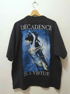 嘻哈摇滚街头复古短袖T恤vintage Cradle of​ filth恶灵天摇滚