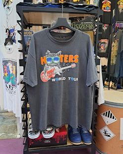 古着Vintage WORLD 世界巡演HOOTERS TOUR潮牌男女T恤 美式