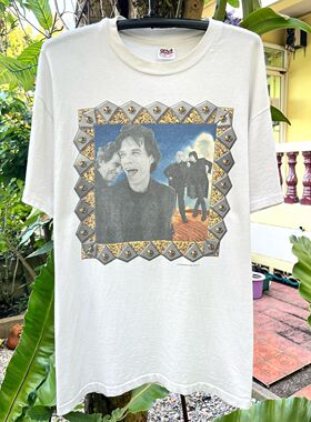 美式古着vintage the​ Rolling​ stones​ 1997小众短袖高街T恤