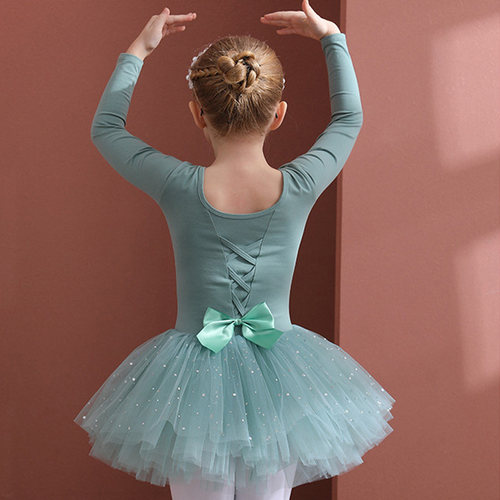 兔狸狸舞蹈服开档按扣