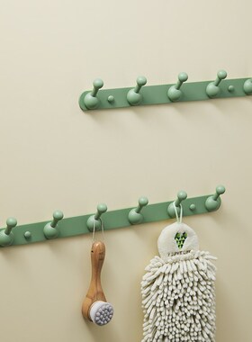 TOTUO 多巴胺全铜挂r钩卫生间免打孔浴室毛巾挂衣钩玄关排钩衣帽