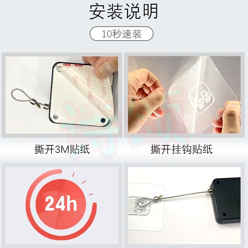 自动闭门器免打孔家用简易随手关门玻璃门K隐形防火衣柜推拉门户