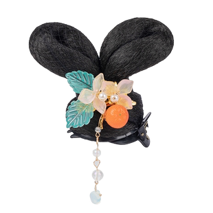 古装汉服假发发包抓夹儿童可爱发髻古风发饰小号头饰女童好固定！