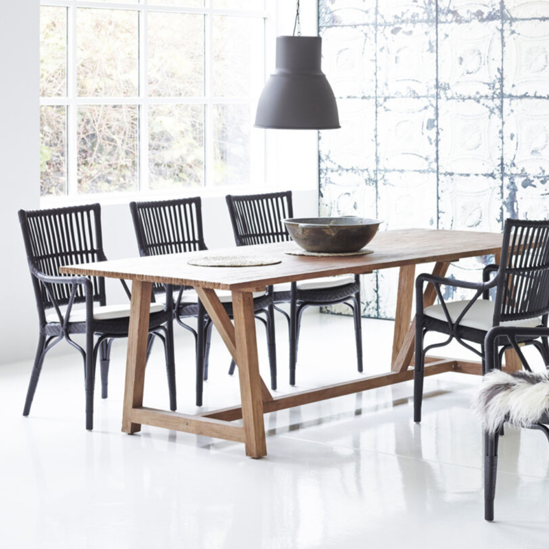 Sikadesign北欧手工户外柚木餐桌北欧设计ins自然风Lucas table