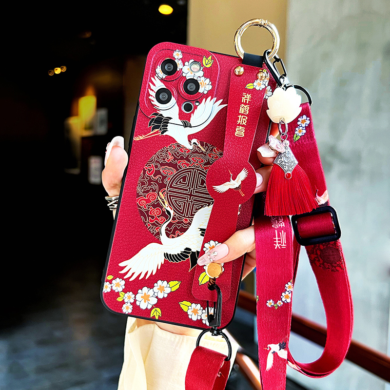 苹果瞳眼软壳复古风腕带支架