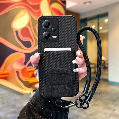 适用红米K70手机壳K70E草席纹K60Pro磁吸插卡k50折叠支架K40S全包红米13C防摔12R高级感皮套10A新款