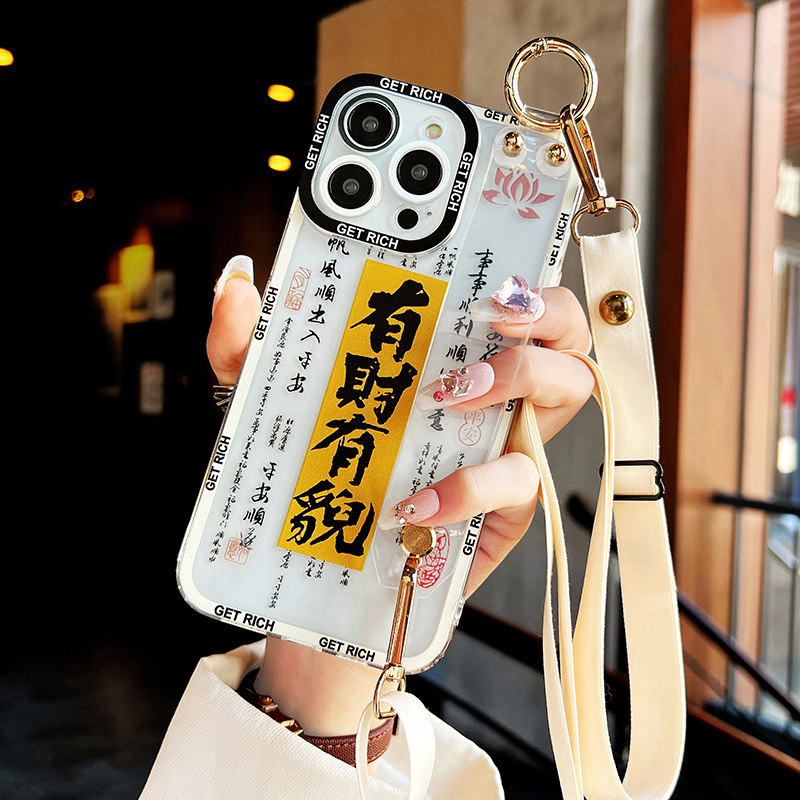 mate30透明软壳20pro潮牌网红mate10卡通可爱lio-al00斜挎带挂绳女款