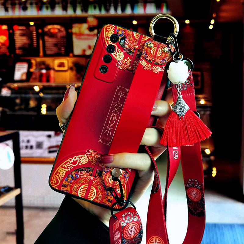 华为畅享平安喜乐斜挎手机壳