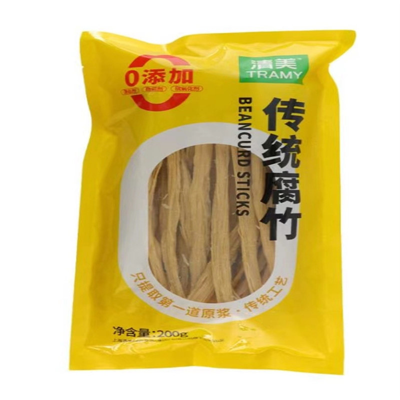 上海清美传统腐竹200克*3非转基因大豆纯手工制作凉拌菜火锅包邮