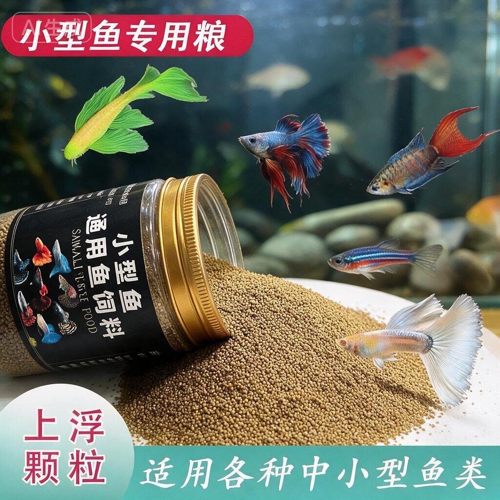 小型鱼专用上浮颗粒观赏鱼饲料