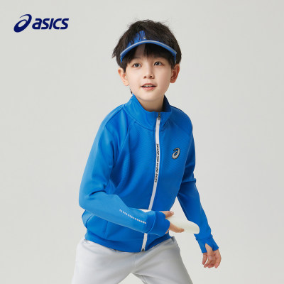 ASICS/亚瑟士男童春款吸湿速干柔软舒适透气运动衫便服外套