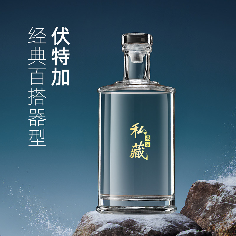 白酒瓶空瓶高档密封玻璃存酒瓶私人定制自酿专用瓶精致礼盒包装