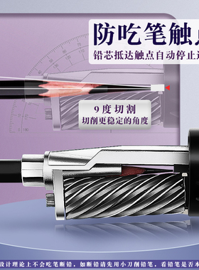 大v素描削笔器速写美术专用大口径削笔刀v5v6s转笔刀dBav手摇铅笔