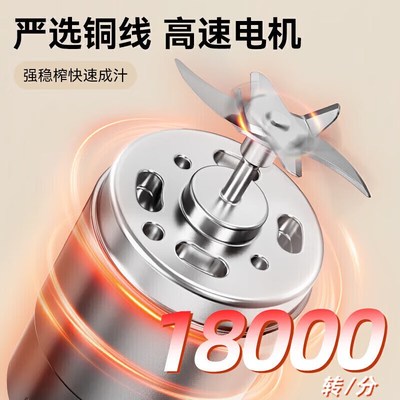 【国补15%】小熊榨汁机小型家用便携式电动水果S榨汁杯果汁机碎冰