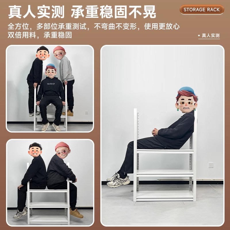 仓储货架置物架家用超市多层落地储物架商用储物展示Y架快递收纳