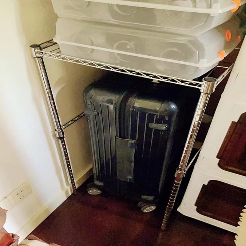 置物架带a围栏一层架子调料架微波炉架子烤箱小家电摆放架小花架