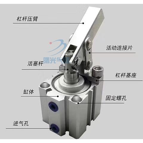 气动元件杠杆气缸ALC夹紧模具夹具摇臂气缸JGL25/3P2/40/50/63压