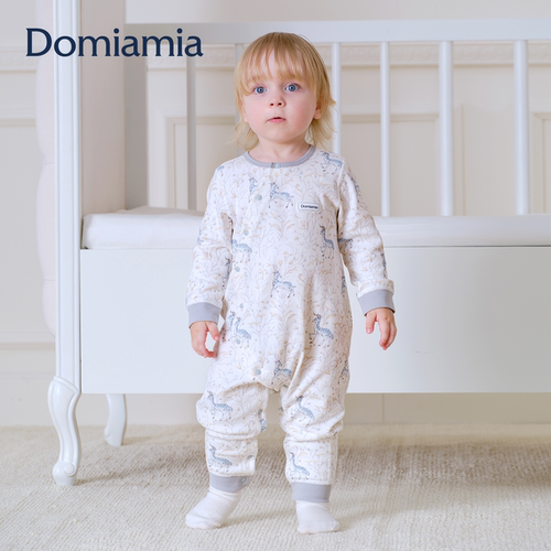 Domiamia男宝宝连体衣婴幼儿衣服26新款百天满月小月龄a类哈衣