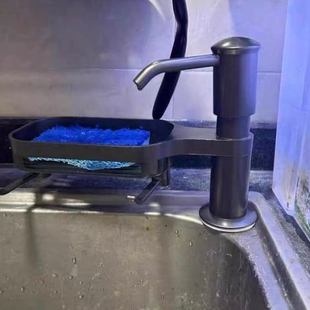 置物架皂液盒神器加长管洗菜盆厨房皂液器洗涤剂家用按压器延长器