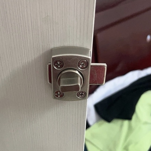 柜门锁抽屉锁通用型明插销推拉门文件柜插销式无钥匙洗手间室内