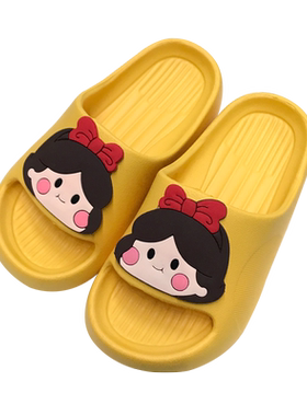 巧贝淘卡通女孩踩屎感凉拖鞋夏季