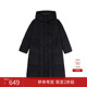 保暖黑色长款 飞鸟和新酒商场同款 2024冬新款 羽绒服女FZ470012031