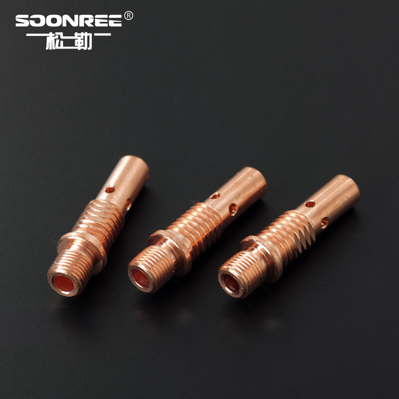 上海松勒(SOONREE)二保焊机气保焊机焊枪配件紫铜连接杆外牙导