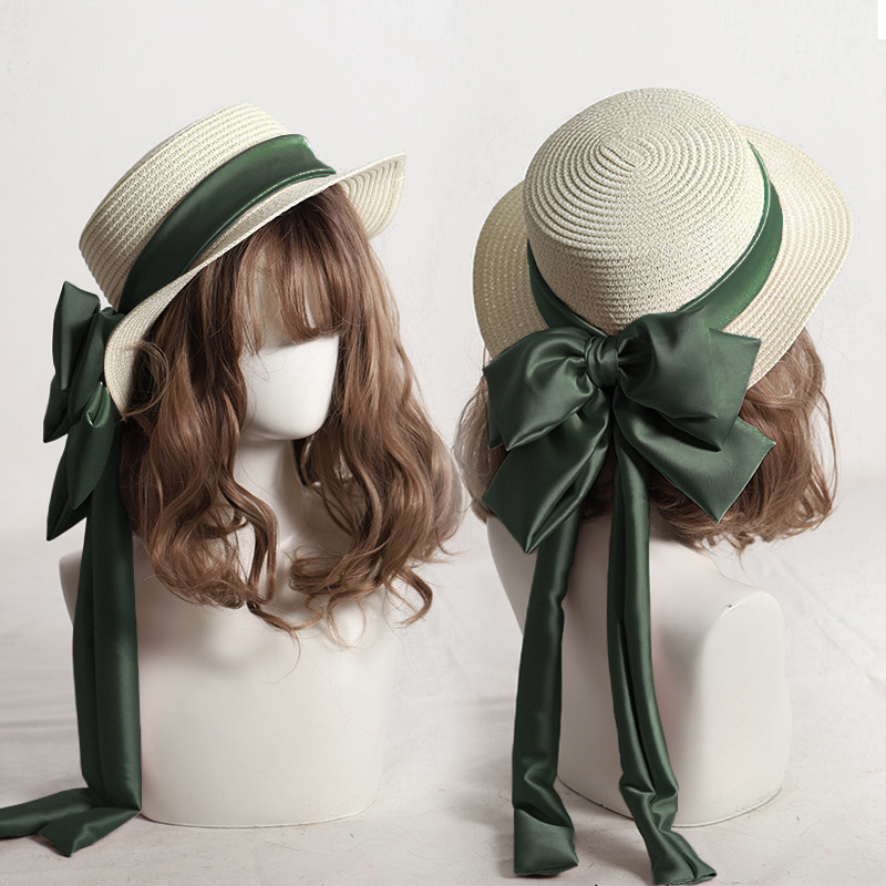 草帽女夏季成人女士洛丽塔遮阳