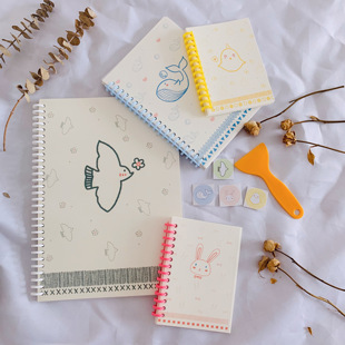 【一本包邮】活页离型本离型纸本双面A4A5A6手帐和纸胶带拉图鉴本