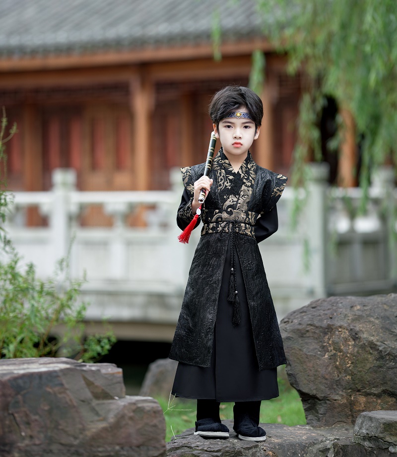 花语录秋季男童古装汉服