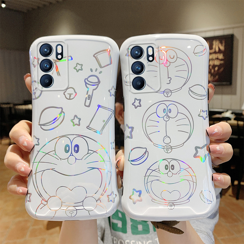OPPOReno6电镀硅胶卡通手机壳全包防摔